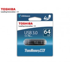 TOSHIBA FLASH DRIVE USB 3.0 64GB SUZAKU ΜΑΥΡΟ